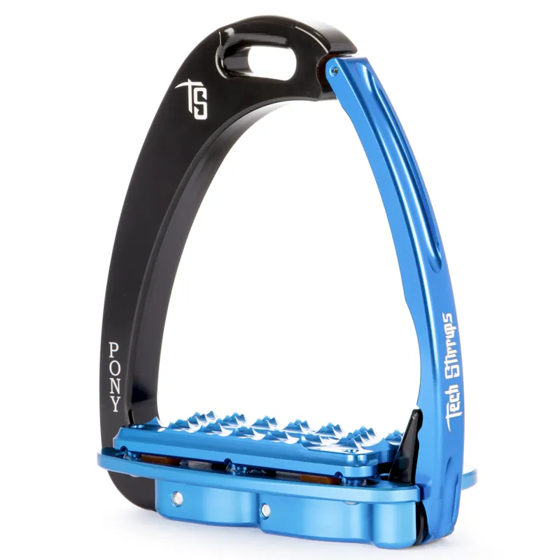 Tech Stirrups Venice Pony Plus - Black/Blue